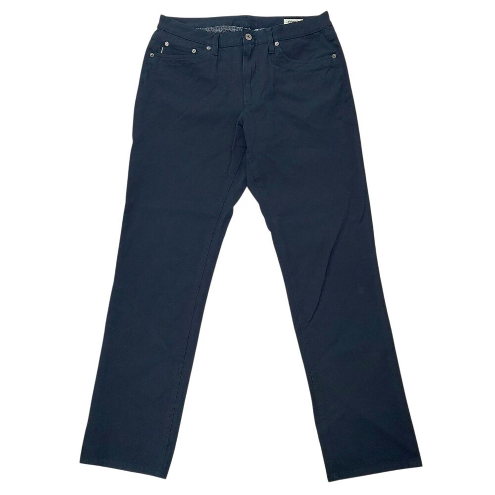 Bonobos Mens 33x32 Navy Slim Fit 4-Way Stretch Chino Pants Cotton Spandex Casual